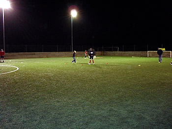 Night football with Wincanton Town Youth FC
