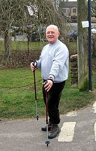 Father Louis in his walking gear