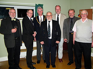 Town and District Councillors with the Burgermiester from Lahnau