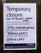 NatWest “Closed 'till Further Notice” ?