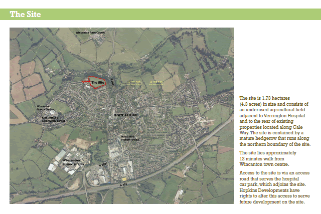 Dancing Lane development proposal site map