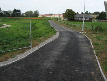 One of the new footpaths