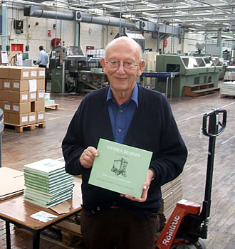 John Vallins, holding a copy of his new hardback book