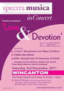 Spectra Musica 'Love & Devotion' Winter Concert