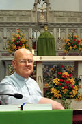 Father Louis Gives Church History Talk at The Balsam Centre