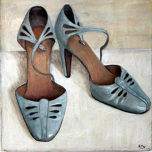 Painting of ladies' shoes