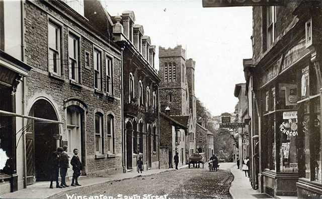 An old photo of South Street, Wincanton