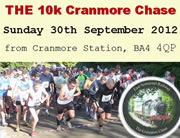Cranmore Chase 10K Run is on 30th September 2012