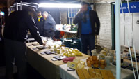 Anonymous Travelling Market, cheese stall
