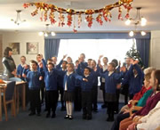 Milborne Port School Children Sing Festive Cheer