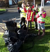 Children Lead by Example in Local Litter Pick-Up