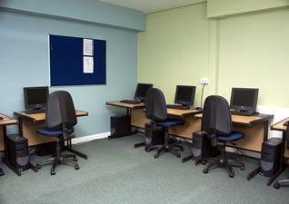 Computer room at the Balsam Centre