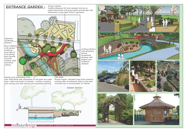 Cale Park entrance garden plan