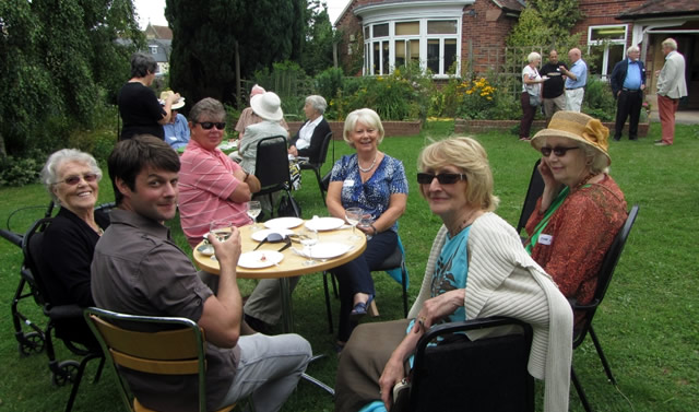 A garden party to thank Canon Watson for his years of service as a Museum Trustee