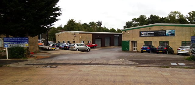 Part of the Bennetts Field Trading Estate in Wincanton