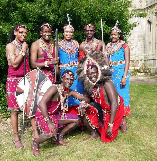 Maasai Warriors at Wincanton Parish Church