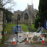 Police Arrest Driver After Crashing Into Church Gates