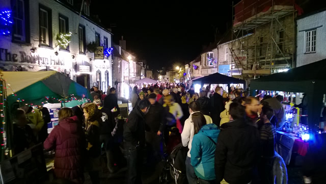 Wincanton High Street bustling with people