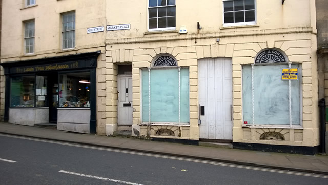 Knight & Son chemist, then Boots, now empty