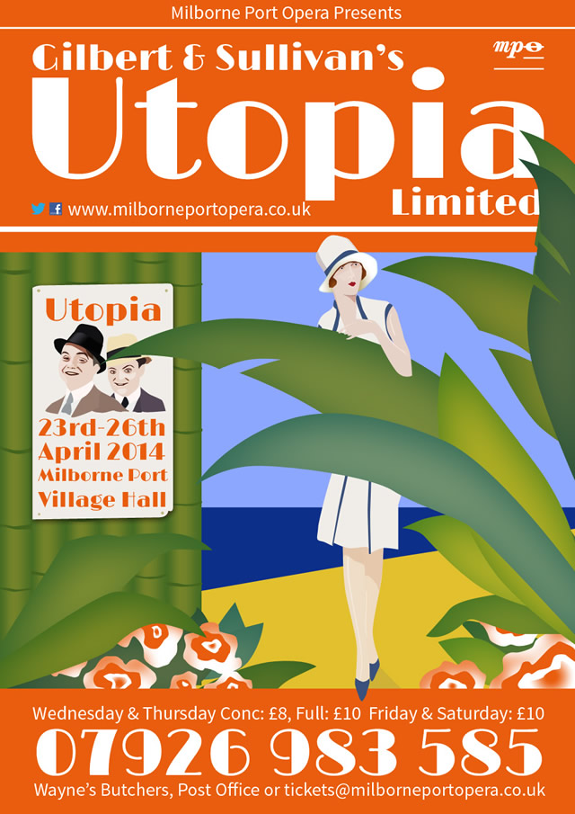 Milborne Port Opera presents Utopia poster