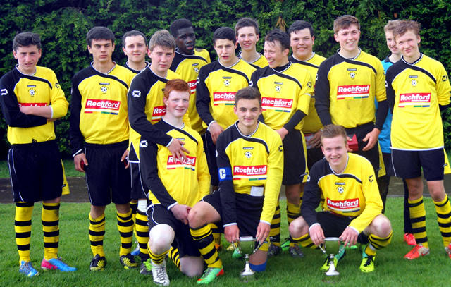 Wincanton Town Football Club Youth Section Under 16s team photo