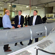 Defence Secretary Philip Hammond MP Visits Henshaw Inflatables