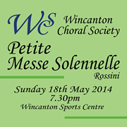 Wincanton Choral Society Performs Rossini on Sunday 18th May