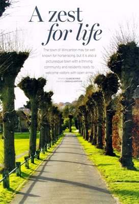 Somerset Life's Wincanton article cover page