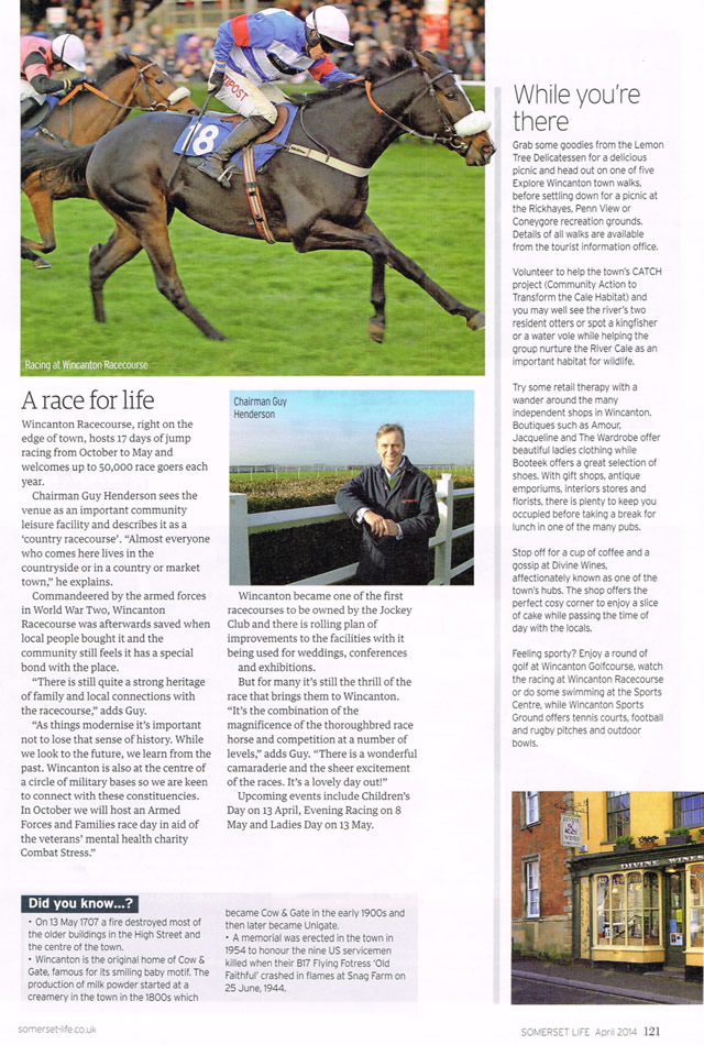 Somerset Life's Wincanton article, page two