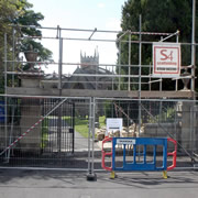 Repairs Begin on Wall at St Peter and St Paul’s Church
