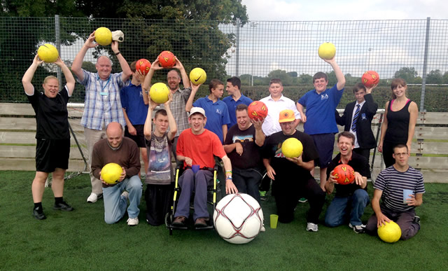 Wincanton Sports Ground Disability Football participants
