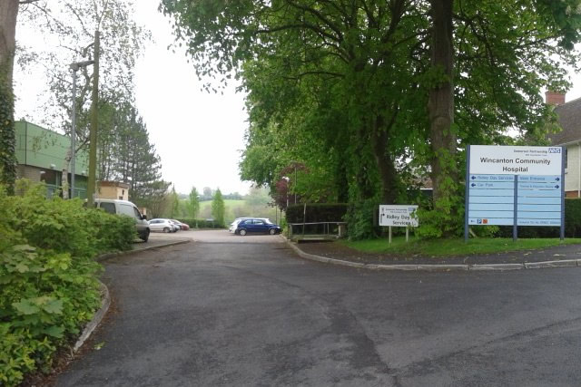 Wincanton Community Hospital grounds, marked for development