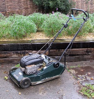 A lawnmower at the Balsam Centre