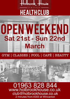 Holbrook House Health Club open weekend March 2015 poster