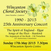 Wincanton Choral Society 25th Anniversary Concert