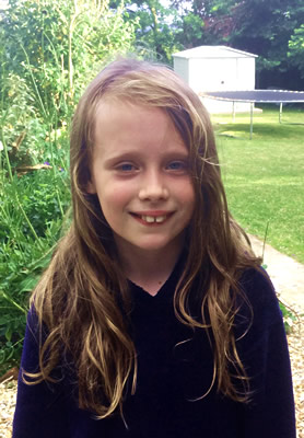 Tempest Hearne, 10yrs, will cut off her hair in support of children suffering with cancer