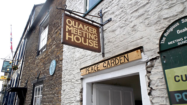 The Wincanton Quaker Meeting House entrance to the Peace Garden