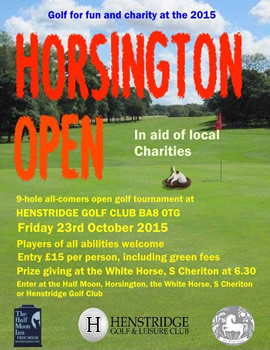 2015 Horsington Open poster