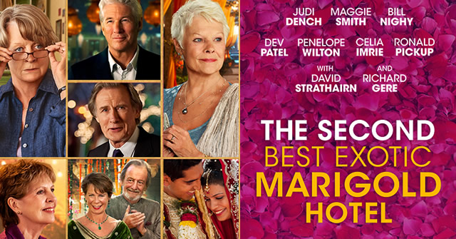 The Second Best Exotic Marigold Hotel movie poster, landscape