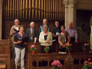 The choir of Wincanton Parish Church of St Peter and St Paul