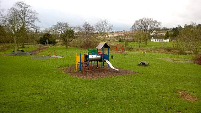 Cale Park play area, in desperate need of some TLC