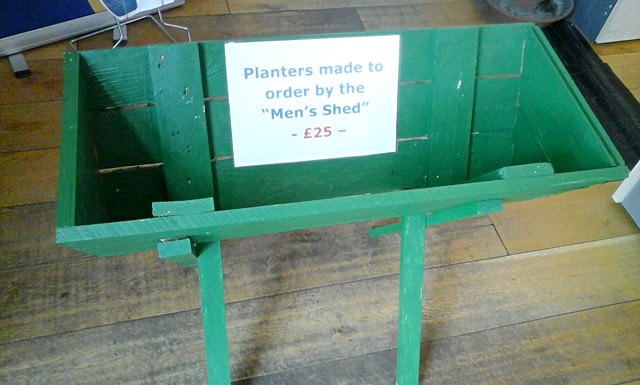 Garden planters made to order by the Men's Shed in Wincanton