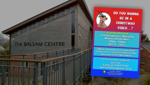 Christmas video workshop at the Balsam Centre