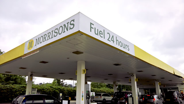 Morrisons fuel station in Wincanton, now pumping 24/7
