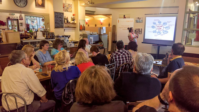 The Wincanton Chamber of Commerce digital marketing workshop in Redfearns last night
