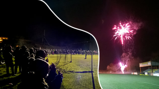 Bonfire and fireworks at Wincanton Sports Ground, 2016