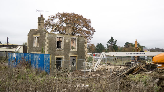 That derelict house near KFC is finally being demolished!