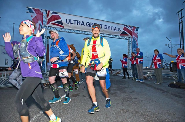 Brendan Rendall running a Great British ultra-marathon