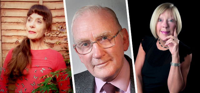 Some of the local authors who will be exhibiting at Wincanton Book Festival 2019: Jane Wade, John Baxter, Alex Charlton