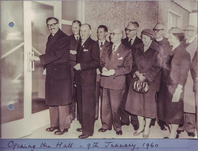 Wincanton Memorial Hall opening day, 9th January 1960